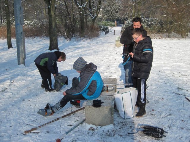Schaatsen luchtverkenners 2012